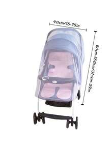 1pc Baby Stroller Mosquito Net, Stroller Anti-Mosquito Cover, Soft Elastic Mesh Design Effectively Prevents Mosquito Bites, Suitable For Stroller, Pram, Bassinet - Multicolor - View 3