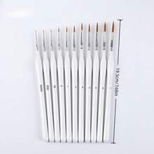 11 piezas Juego de pinceles de pintura de precisión - Punta fina, pinceles micro y de detalle, adecuados para modelos, pintura facial y suministros de arte, de vuelta a la escuela, artículos de papelería - Conjuntos - Ver 8