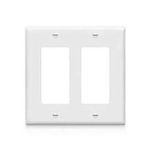 墙板插座盖和开关面板，耐用PC材质，不易碎裂，现代黑白电气面板，1/2/3位拨动开关和插座面板 - 黑色PC面板 - 查看 21