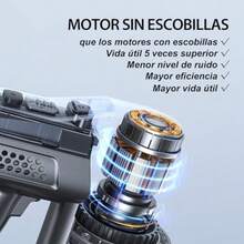 Greenote Aspiradora Inalambrica 22000 Pa Aspiradora de Mano 4 en 1 200 W Aspiradoras Potentes con LED Vacuum Cleaner de Función de Autoportante Cepillo para Suelos Duros/Pelos de Mascotas - como en la foto - Ver 5