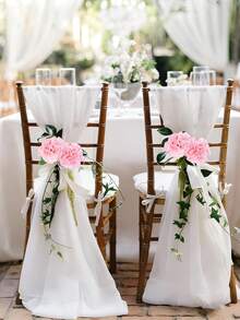 3/6/12支粉色康乃馨仿真花，触感逼真，丝绸材质，带茎，适用于婚礼花束、新娘捧花、家居餐桌摆饰、花艺布置、派对装饰等。 - 粉色 - 查看 6