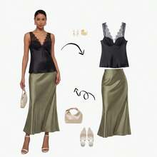 Women's Sexy Lace Patchwork Camisole Black - Black - View 3