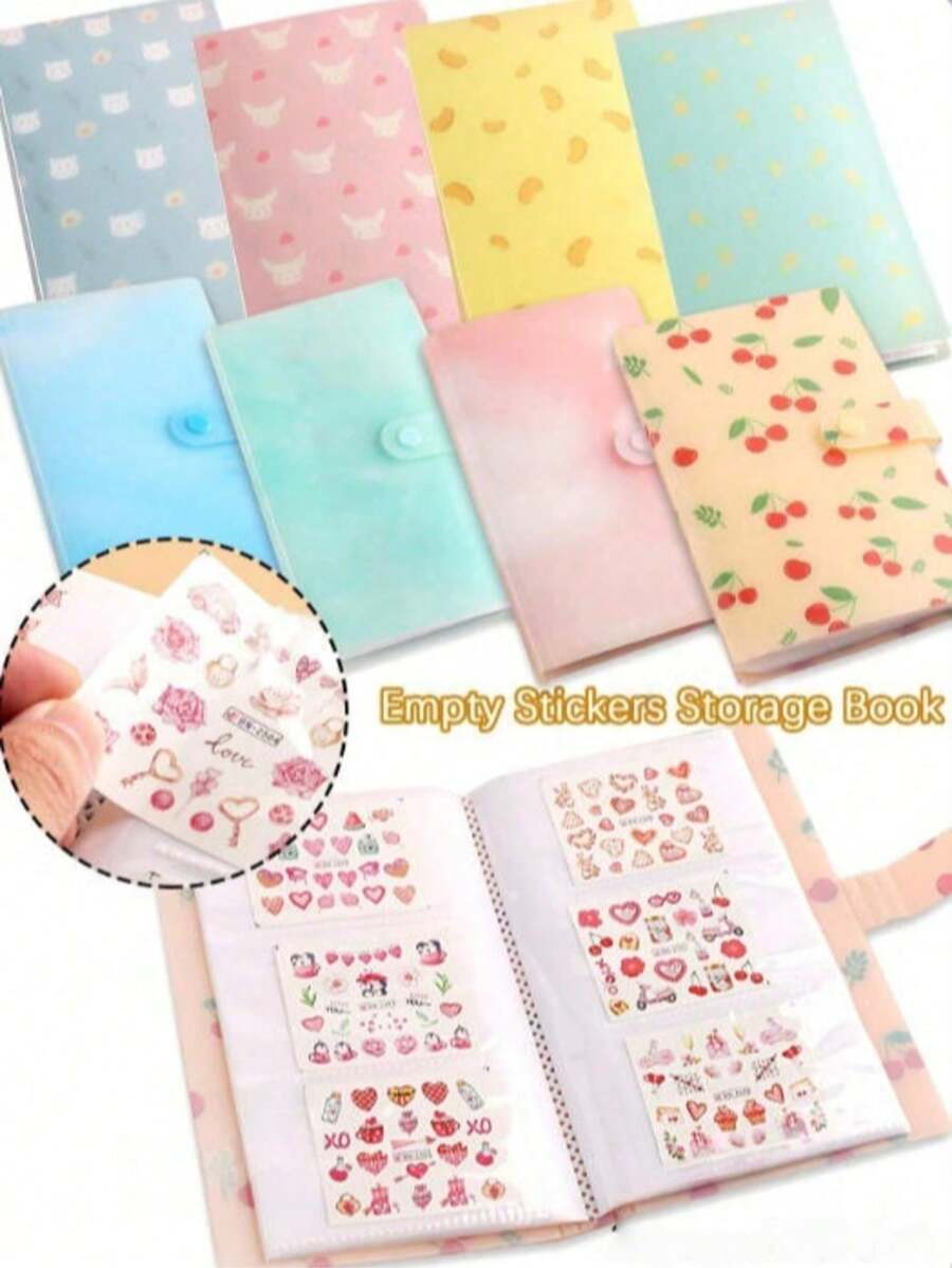 120 Slots Nail Sticker Album, Blank Nail Sticker Photo Album And Collection Folder, Loose-Leaf Sticker Display Rack, Desktop Organizer Box, Suitable For Nail Tools, Makeup Brushes, Vanity, Travel, Cosmetics Storage, Gift For Women, Nail Artists, DIY Enthusiasts, Beginners, Christmas, Birthday, Valentine's Day