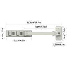 1pc Window Safety Lock, Sliding & Casement Window Stopper, Anti-Fall Security Lock For High-Rise Buildings, No-Drill Window Restrictor, Easy Installation, Anti-Opening Latch - Grey - View 6