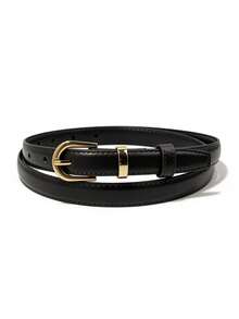 3pcs /2pcs /1pc Solid Color Casual PU Leather Belt, Simple Design, Suitable For Women To Wear In All Seasons: Summer, Campus Autumn, Deep Autumn, And Halloween Christmas Gifts - Multicolor - View 11