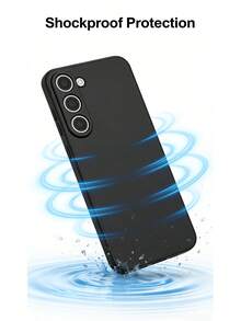 黑色哑光手机壳，适用于 V40 Lite 5G 全球版、Y33s 5G（中国版），纤薄、柔韧、防刮、耐磨、防震、防黄变，带保护框和摄像头保护设计，轻巧便携、防指纹、防滑，全包覆式 TPU 保护壳 - 黑色 - 查看 6