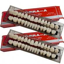 1 Bộ Răng Giả Toàn Hàm Bằng Nhựa Acrylic, Răng Giả Toàn Hàm Bằng Polymer Tổng Hợp, 23 Màu A2 Chất Liệu Nha Khoa Cho Hàm Trên + Hàm Dưới Để Thay Thế, Tự Làm Hoặc Làm Vật Dụng Hóa Trang Halloween - Nhiều màu - Xem 9