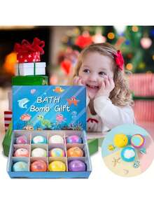 12 Piezas Bombas de Baño Naturales con Sorpresa de Animales, Bolas Aromáticas para Niños - 1 - Ver 5