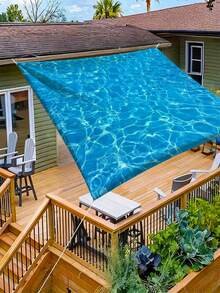 1 chiếc dù che nắng bãi biển họa tiết đại dương mùa hè, dù che nắng bằng polyester có thể gấp gọn, thích hợp cho du lịch biển, lễ hội âm nhạc, tiệc tùng, tụ họp. - B - Xem 13