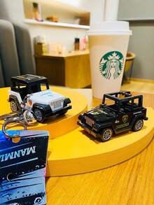 1 chiếc móc khóa hình xe hơi sáng tạo, mặt dây chuyền hình xe hơi, phụ kiện trang trí túi xách, móc chìa khóa. - Nhiều màu - Xem 6