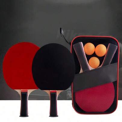 طقم تدريب كرة الطاولة عالي المرونة احترافي للاستخدام الداخلي/الخارجي، لوازم تدريب كرة الطاولة، معدات رياضية، يشمل 2 مضرب كرة طاولة احترافي، مضرب مطاطي عالي المرونة ذو وجهين، حقيبة مضرب وكرات طاولة 3 قطع، لاكسسوارات كرة الطاولة، تدريب وممارسة كرة الطاولة والمباريات، مقبض طويل متين، سهل الاستخدام، مناسب لمعدات رياضية، رياضات خارجية، اكسسوارات المضرب، أنشطة خارجية، رياضات جماعية، التربية البدنية، هدايا للرجال واللاعبين والنساء، هدايا كرة الطاولة، هدايا للطلاب