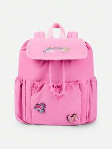 Balabala 2026 My Little Pony Backpack, Cute & Sweet Design, Lightweight & Comfortable, Adjustable Straps, Suitable For School And Outdoor Use - Rose Red - View 1