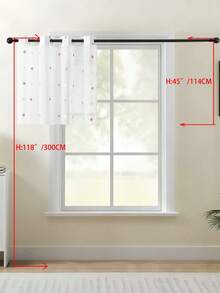 Bộ 1/2 rèm voan thêu cổ điển châu Âu, màu trắng trong suốt, thích hợp cho phòng ngủ, ban công, phòng khách. Rèm cửa sang trọng, rèm ren trắng thanh lịch với họa tiết thêu lá tinh tế, rèm polyester cản sáng cho phòng khách, phòng ngủ, văn phòng và nhiều nơi khác - Có thể giặt máy, rèm trang trí phòng ngủ. - Nhiều màu - Xem 36