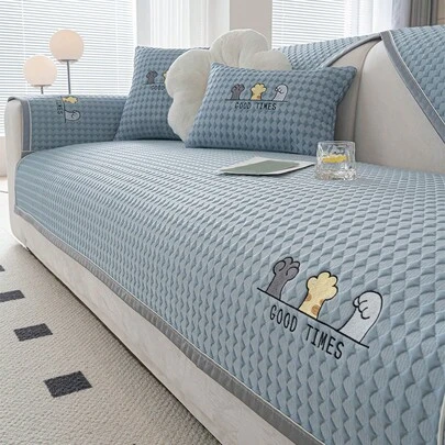 SANMOSPIN 1 chiếc đệm sofa sang trọng, mềm mại, thoáng mát mùa hè, phù hợp cho mọi mùa, dùng cho sofa 1/2/3/4 chỗ ngồi, trang trí nhà cửa cho phòng khách và phòng ngủ.