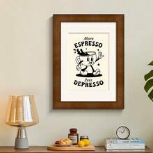 More Espresso, Less Canvas Posters - Artistic Illustration Wall Art For Home Decor - Framed Or Frameless Options Available - For Coffee Lovers & Art Enthusiasts - Perfect Gift For Housewarming & Birthday - Multicolor - View 6