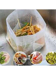 10050pcs Reusable Nylon Mesh Bag - Kitchen Food Strainer For Draining Produce And Food Scraps - Mess-Free Cooking & Cleaning Solution - Multiple Styles - View 3