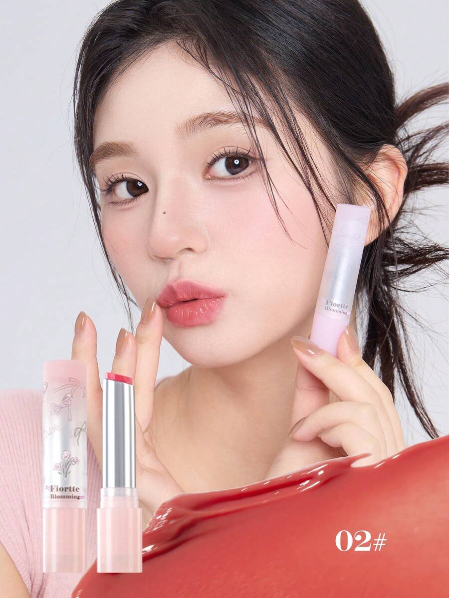 FLORTTE 自恋系列不粘腻固体唇彩 - 02 # Ruby Grapefruit - 查看 1