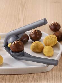 Chestnut Clipper, Chestnut Cutter Tool, Macadamia Nut Opener, Walnut Cracker, Multi-Functional Nut Clip, Portable Gray Chestnut Cutter Tool, Nut Cracker Clip, Kitchen Tool Nut Opener Pliers, Quick Nut Cracker - Multicolor - View 2
