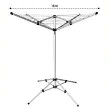 Crystals 16 M Portable Rotary Clothes Airer Free‑Standing Folding Washing Line Outdoor Laundry Dryer 4‑Arm Drying Rack - 查看 2