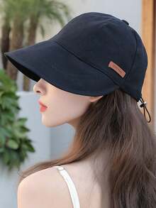 夏季新款女士防晒帽，防紫外线，韩版遮阳帽，小巧百搭，户外多功能遮阳帽，渔夫帽，休闲聚酯纤维（涤纶）材质，不含帽檐，适合春夏季节、海滩、度假、旅行等场合。 - 帽子 - 查看 12