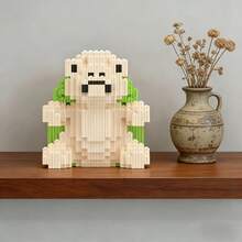 850片绿色乌龟模型拼装积木套装，含积木锤，时尚微粒组装堆叠新颖创意建筑爱好减压玩具，居家聚会团队游戏，派对装饰客厅。生日、圣诞节、生日礼物。 - 綠色 - 查看 6