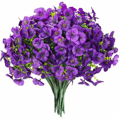 1/3 Piece Artificial Phalaenopsis Orchid, Colorful Pansy, Fake Flowers, UV-Resistant, Lifelike Blooms, Outdoor Artificial Floral Plants For Home Decor, Indoor/Outdoor Decoration, Planters, Entryway, Patio, Garden