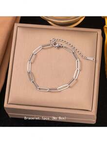 Bộ 5 chiếc vòng tay bằng thép không gỉ có khóa càng cua điều chỉnh được, thích hợp để tự làm trang sức. - Vòng đeo tay có thể điều chỉnh - Xem 13