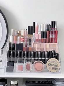 Multi-Purpose Display Rack Cosmetics Storage Organizer Nail Polish Holder Eyeglasses Shelf Countertop Vanity Display Rack Suitable For Holidays Beaches Bathrooms And Collections Large Capacity No Tool Need Assembly Home Orgnization Essentials - Many - View 7