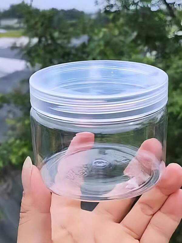 1个带盖密封谷物储物罐厨房储物盒家用储物瓶首饰透明储物盒