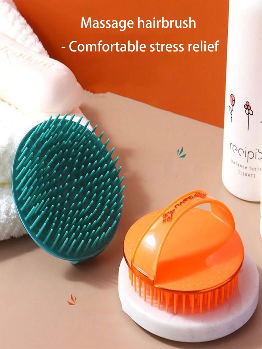 Máy mát xa da đầu kèm bàn chải gội đầu - Bàn chải gội đầu và da đầu, lược mát-xa gội đầu chuyên dụng, máy mát-xa da đầu làm sạch sâu, bàn chải gội đầu trị ngứa và gàu, dụng cụ gội đầu, bàn chải mát-xa da đầu. - Nhiều màu - Xem 1