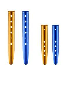 URBANWAVE 1/8/12pcs 7075 Aluminum Tent Stakes, Heavy Duty Lightweight Backpacking Stakes For Camping & Hiking, High-Strength Metal Tent Pegs For Tarp, Canopy & Grass, Rust-Proof Replacement Ground Pegs - A - View 4