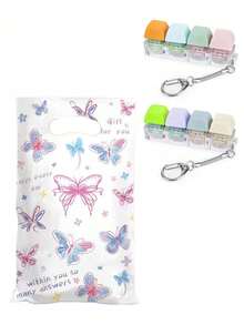 1/2/3/5pcs Stress Relief Keyboard Key Chain, Comes With Gift Bag, Fidget Toy With Sound Effect, Party Favor Filler, Stress Relief Toy, Pressure Relief Toy, Finger Toy, Anti-Stress Toy, Keychain, Finger Keychain, Finger Keyring, Ideal Gift For Birthday, Halloween, Christmas, Party Favor, Halloween Decor, Suitable For ADHD, Christmas Stocking Stuffer - Multicolor - View 17