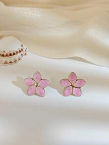 12 Pairs Random Set For Women Set For Women,Flower Earrings, Irregular Geometric Square Earring Set,Stainlees Steel Jewellery For Women,Set Summer Beach Jewellery For Women ,Pink Earrings, Black Earrings, White Earrings Mothers Day Easter Gifts,Daily Outfit Accessories, Commute Jewelry - Multicolor - View 9