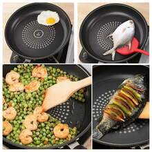 24cm / 9.5in Cast Iron Nonstick Frying Pan With Lid, Induction & Gas Stove Compatible, Multi-Use Skillet For Eggs, Steak, Pancakes & Breakfast Cooking - View 10