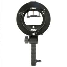 S-Shaped Bracket Accessory With Hand Grip For Bowens Mount Camera, Top Flashlight, Black - View 9