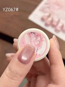 15 ml Capacité Cadeau de la Saint-Valentin 2026, Nouveau vernis à ongles gel œil de chat en verre perle, fleur de pêcher rose nude pêche rêve, convient pour toutes les saisons, manucure magnétique œil de chat brillante et translucide. À utiliser avec base et top coat, nécessite une lampe UV, set de gel à base de plantes, convient aux débutants, à la maison, au bureau, pour les déplacements, les rendez-vous de luxe, style salon populaire, peut durer 28 jours. - Multicolore - Voir 20