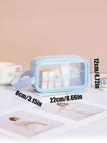 三件套旅行化妆包，防水洗漱包，PVC化妆刷收纳盒，多功能化妆品收纳包，香水收纳盒，化妆包，夏季旅行必备，可收纳口红、化妆刷、眼线笔、眼影、镜子、唇彩、护肤品、牙刷、杯子、香皂、洗发水、梳子、手表、手机、项链、首饰、电子产品等，是浴室必备的化妆品收纳包。 - 彩色 - 查看 14