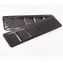 2x Universal Car Hood Vent Louver Scoop Cover Air Flow Intake Cooling Panel Trim - default - View 9
