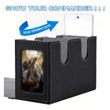 Hộp đựng bài Commander hai lớp này có thể chứa hơn 250 lá bài lẻ. Hộp đựng bài hai lớp có 2 khe cắm bài từ tính, phù hợp cho các trò chơi TCG, CCG và EDH. - Nhiều màu - Xem 5