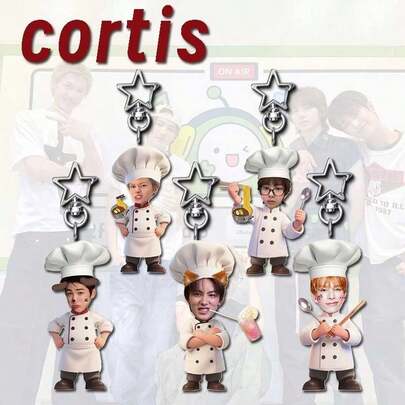 C/ORTIS Kpop 组合徽章亚克力钥匙扣 - Color Outside The Lines 周边商品桌面/包包挂饰，粉丝礼物，组合标志，粉丝Logo，出道标志，粉丝必备礼物，亚克力包包挂饰，透明钥匙扣，透明挂饰，Kpop 出道专辑周边收藏包包挂饰，粉丝生日礼物