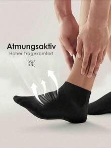 5双装黑色低帮夏季男士透气船袜旅行度假必备薄棉袜隐形袜 - 黑色 - 查看 3