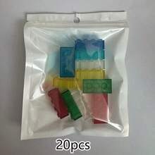 20PCS 2x4 Dots Transparent Clear Bricks - 3001 Compatible Small Particle Building Block Parts For Kids DIY House Waterfall - Multicolor - View 4