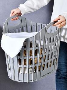 Modern Foldable Laundry Basket - Wall Mounted, Portable Multi-Layer Dirty Clothes Basket, Square Polypropylene Laundry Basket Suitable For Home And Bathroom Storage - Multicolor - View 5