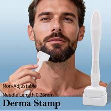 100/140针面部及头皮按摩滚轮 | 独立包装，卫生安全 | 0-3毫米可调节针头 | 适用于胡须、头皮、面部，居家及沙龙均可使用 | 节日美容护理礼品 - A - 查看 3