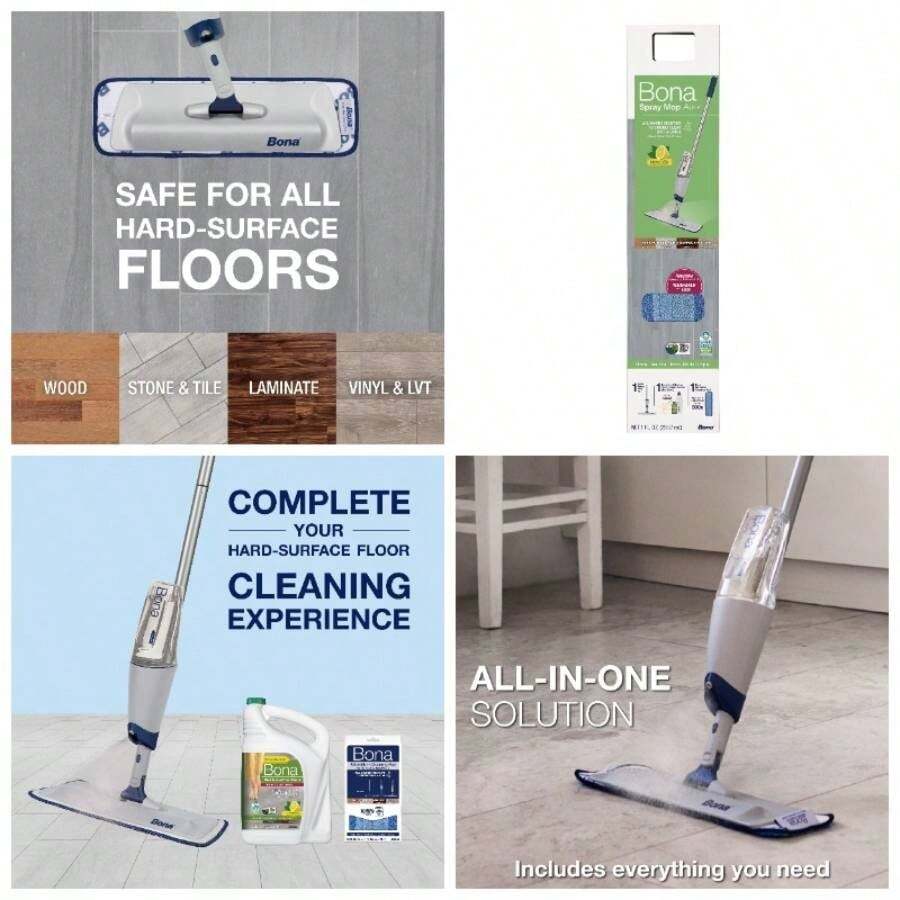 Spray Mop Multi Surface Floors, Lemon Mint Scent - 1+單 - 查看 1