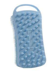 Solid Color Silicone Bath Brush, Suitable For Bathroom Skin Cleansing - Multicolor - View 9