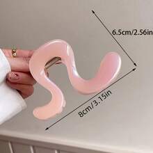 1 pezzo Fermaglio per capelli minimalista e unico, accessorio per capelli alla moda, regalo di moda per le donne - Multicolore - Visualizzare 9