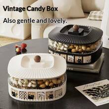 High-Quality Fruit Bowl, Candy Box, Living Room Tea Table Fruit Plate, Nuts & Seeds Tray, Luxurious Elegant Holiday Snack Serving Platter, Suitable For Home Use, Gatherings And Parties - View 2