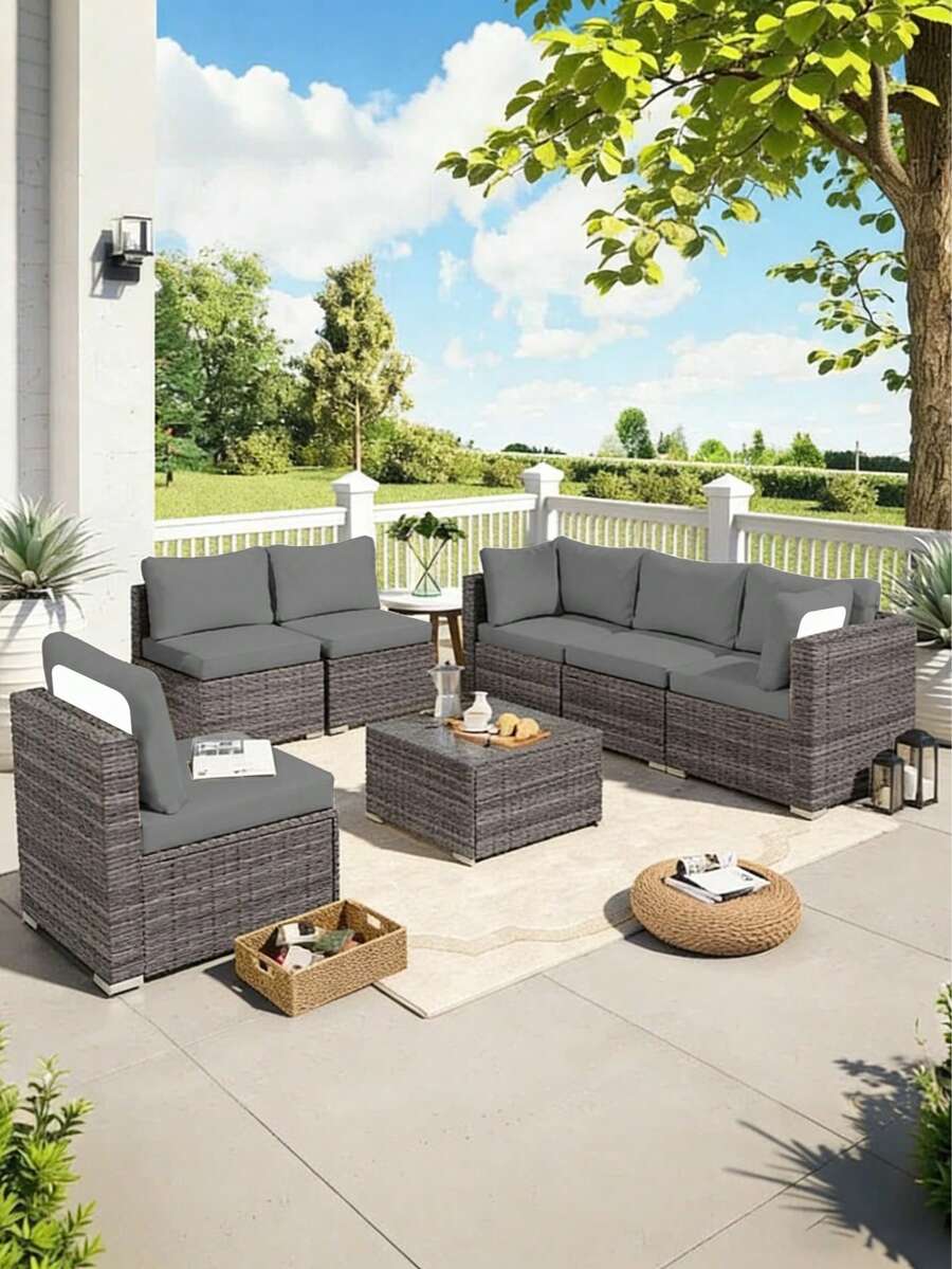 1件純色牛奶絲高彈性戶外沙發套，四季通用