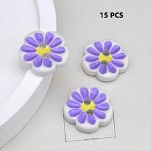 15/21/28/35 chiếc cúc nhựa hình hoa mai 10 cánh màu kẹo tươi tắn, kích thước 0.6 inch, thích hợp làm phụ kiện quần áo trẻ em, cúc trang trí may tay cho áo len, áo khoác, quà tặng ngày Valentine, đồ may mặc và thủ công tự làm, đồ dùng nghệ thuật, phụ kiện may vá. - Hoa mười cánh - Xem 13